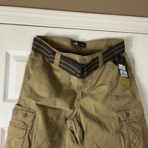 Lee Men's Dungarees Belted Wyoming Cargo Short - Bourbon 218-3323